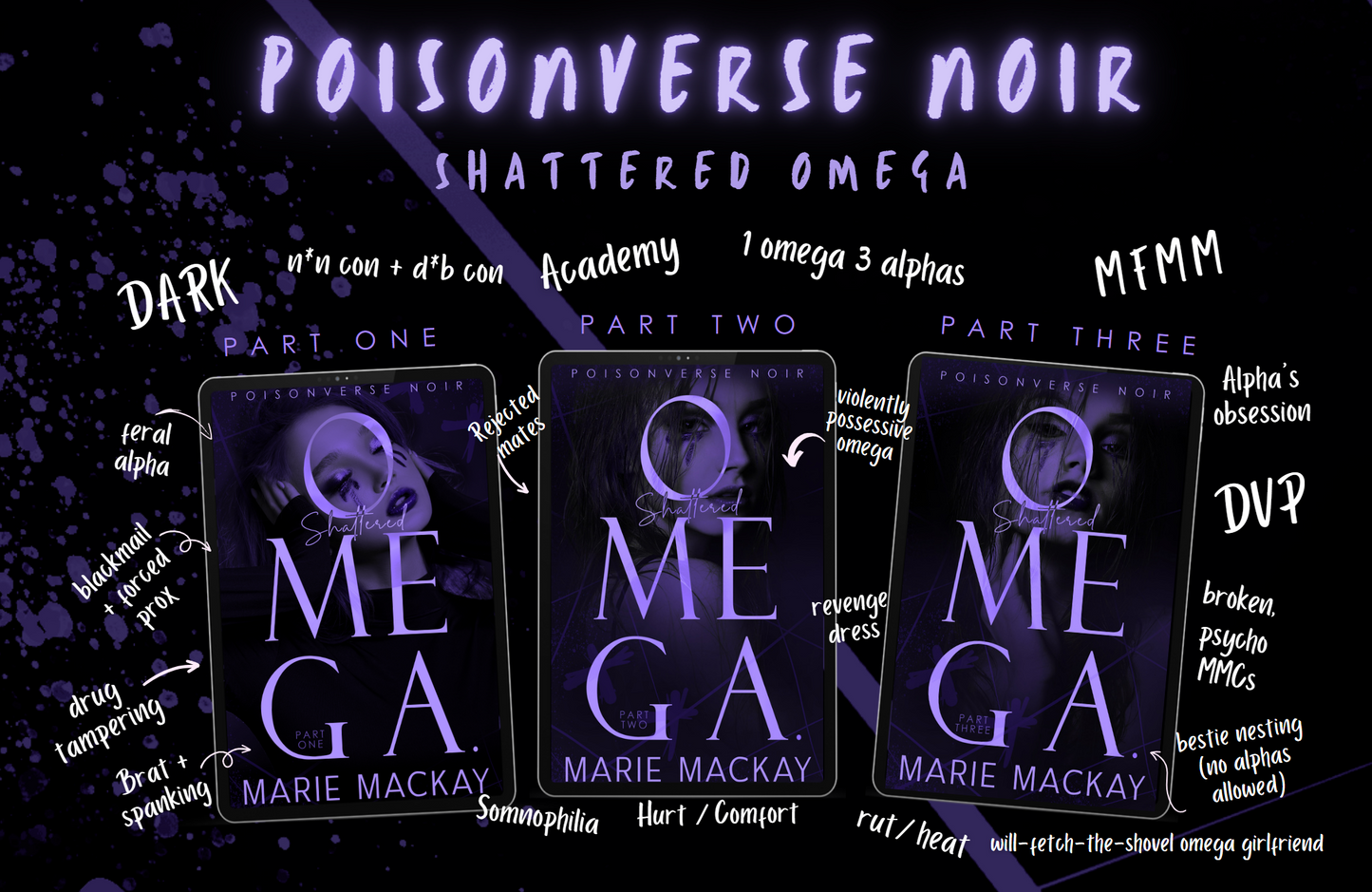 Shattered Omega Complete Trilogy Audiobook Bundle